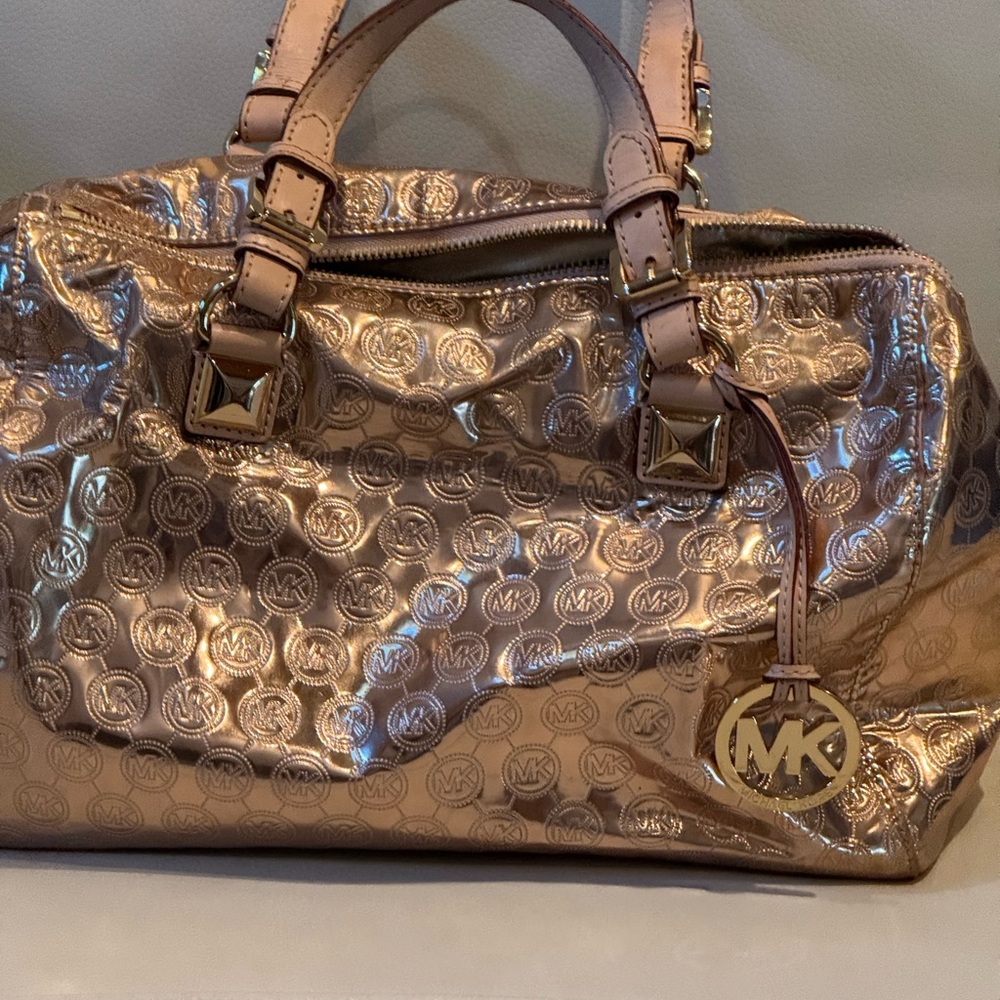 Michael Kors Shiny Gold Satchel